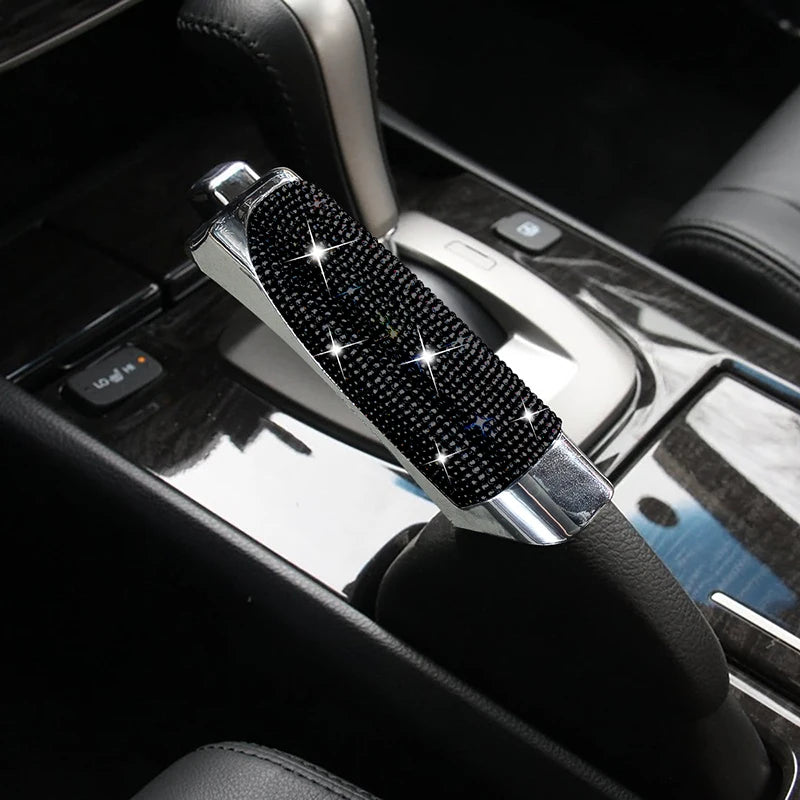 Universal Crystal Car Handbrake Cover - Glamorous Grip for Your Ride